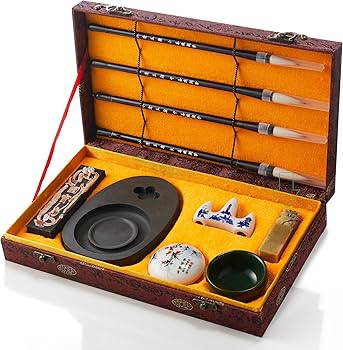 Amazon | Artor 中国書道セット - 墨用品 日本語書道セット - 中国の